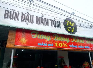  BÚN ĐẬU MẮM TÔM PHỐ CỔ TÂN TÂY GÒ CÔNG