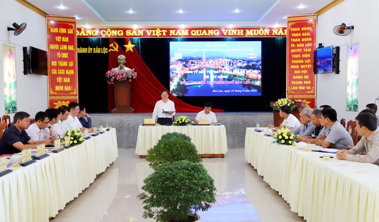 Tổng Công ty Đầu tư phát triển Nhà và Đô thị tìm hiểu đầu tư tại TP Bảo Lộc