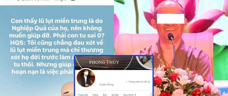 Tìm ra Facebook của “sư thầy” khẳng định miền trung bị lũ vì “sống ác”: Rao giảng đạo lý, có fan hâm mộ