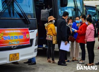 ĐÀ NẴNG: ẤM ÁP NHỮNG "CHUYẾN XE CÔNG ĐOÀN" ĐƯA NGƯỜI LAO ĐỘNG VỀ QUÊ ĂN TẾT