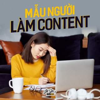 May be an image of 1 person and text that says "MẪU NGƯỜI LÀM CONTENT củatôi"