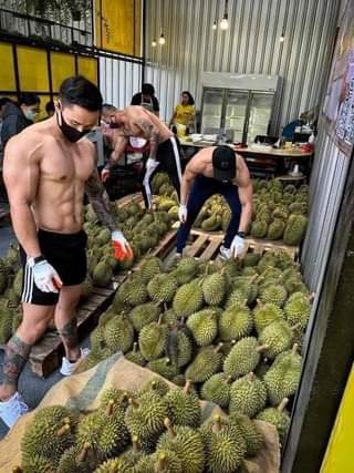 May be an image of 1 person and durian